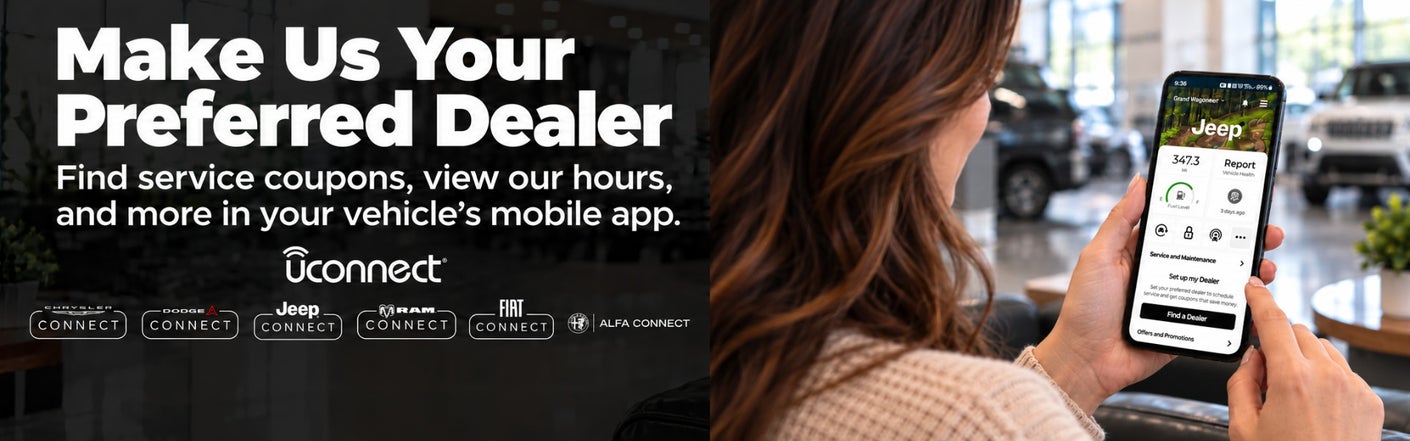 uconnect® make us your preferred dealer | Sheboygan Chrysler Center in Sheboygan WI