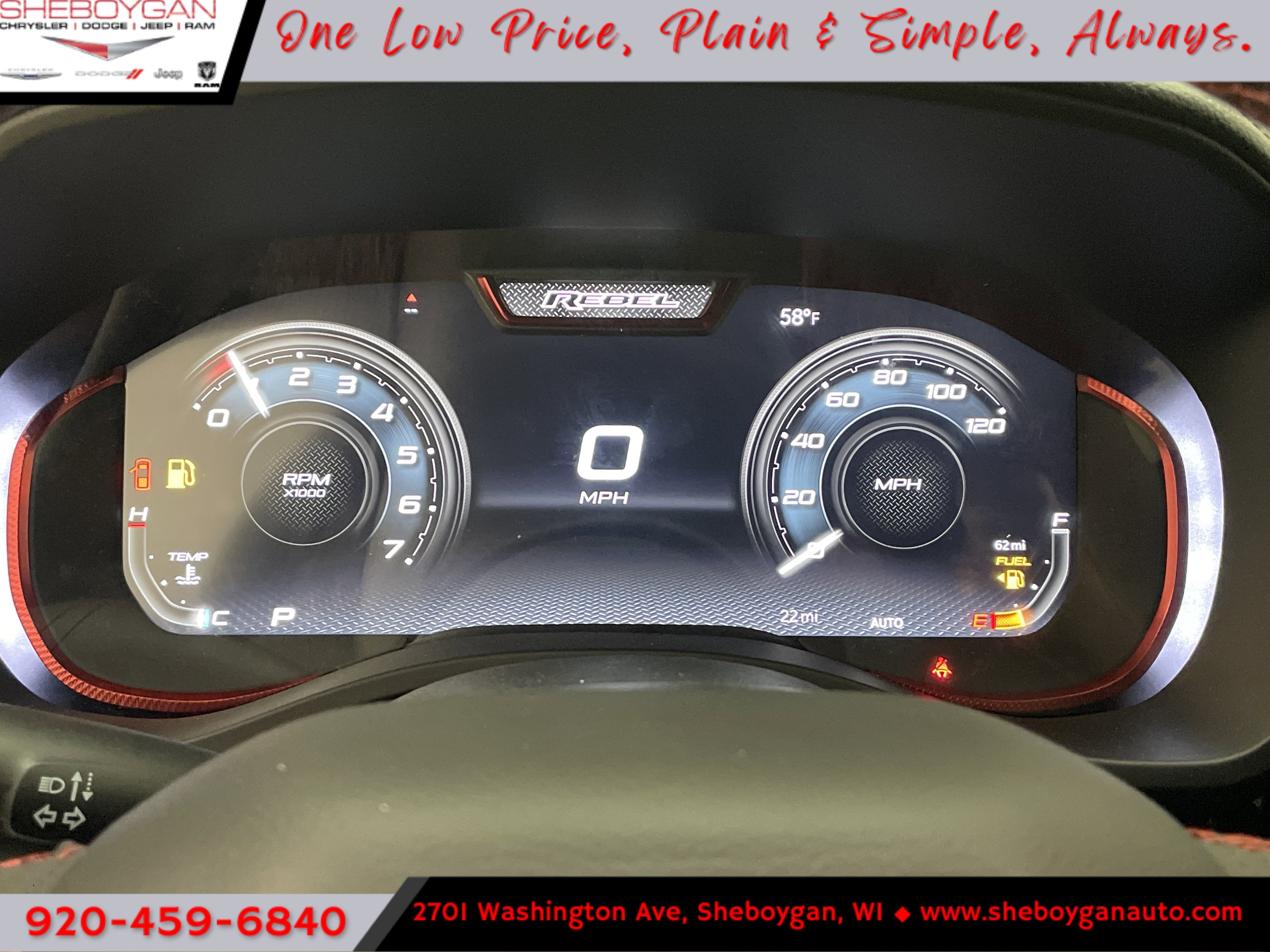2026 RAM Ram 1500 RAM 1500 REBEL CREW CAB 4X4 5'7' BOX