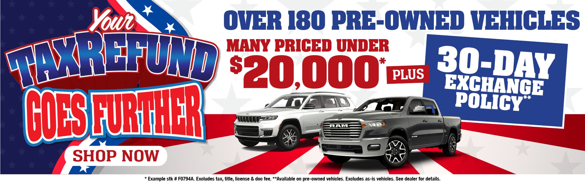 Pre-owned vehicles